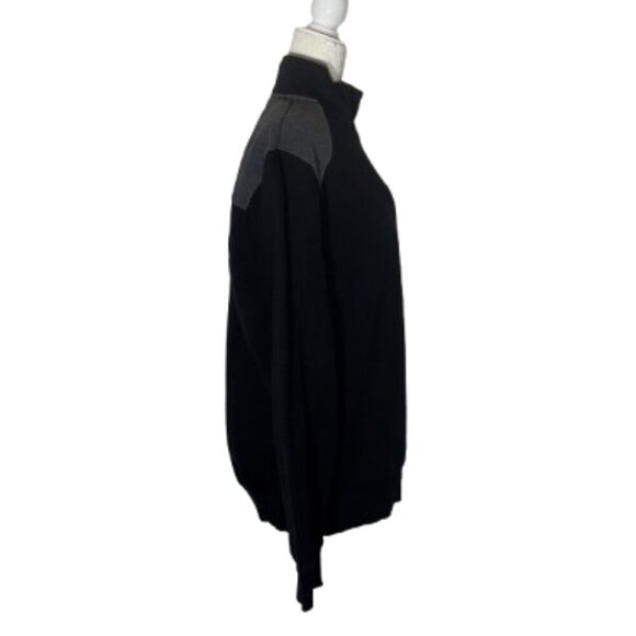 Calvin Klein Women's Pull Over Black and Gray 1/4 Zip Pullover Size Large - Picture 4 of 7